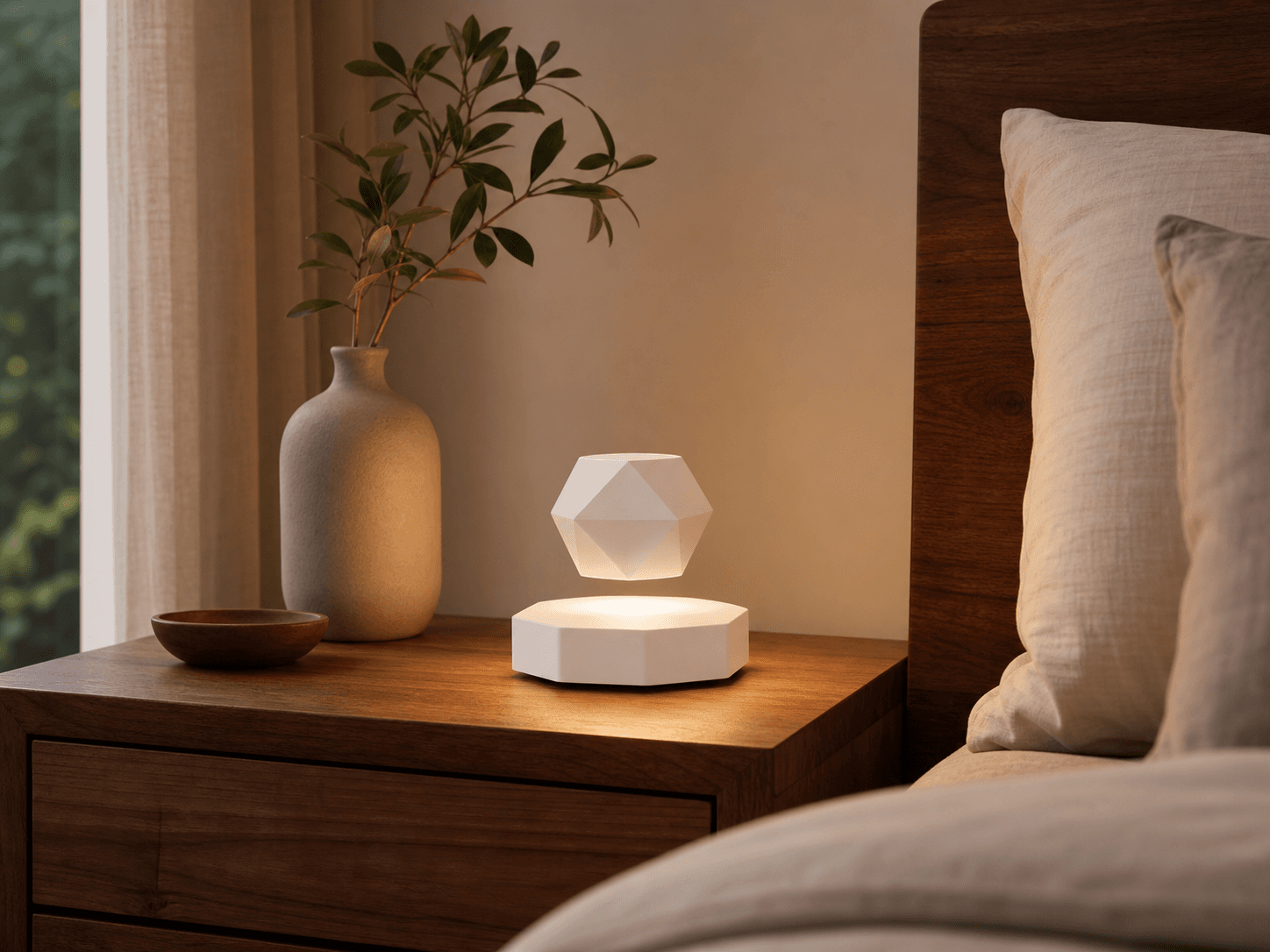 Floating Geometric Night Light