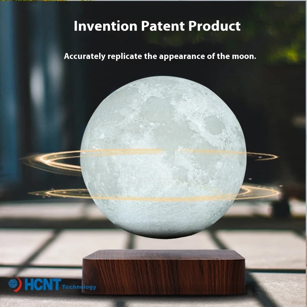 Levitating Moon Lamp – Magnetic Floating LED Table Night Light