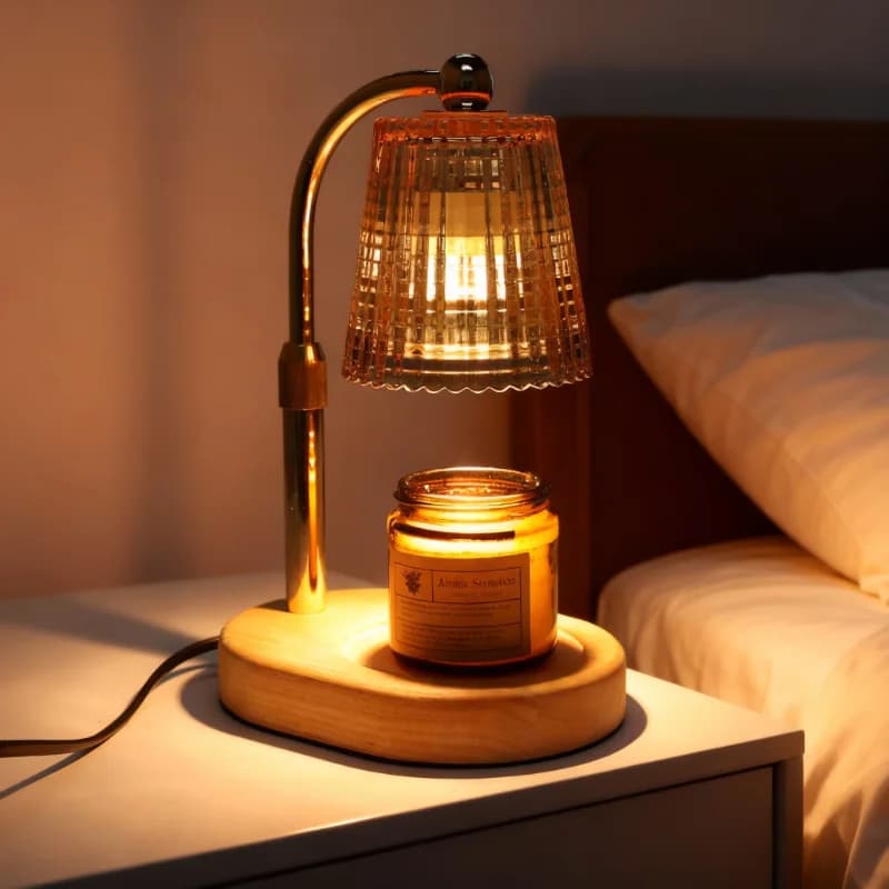 50W Aromatherapy Candle Warmer Lamp – Timer & Dimmable Light