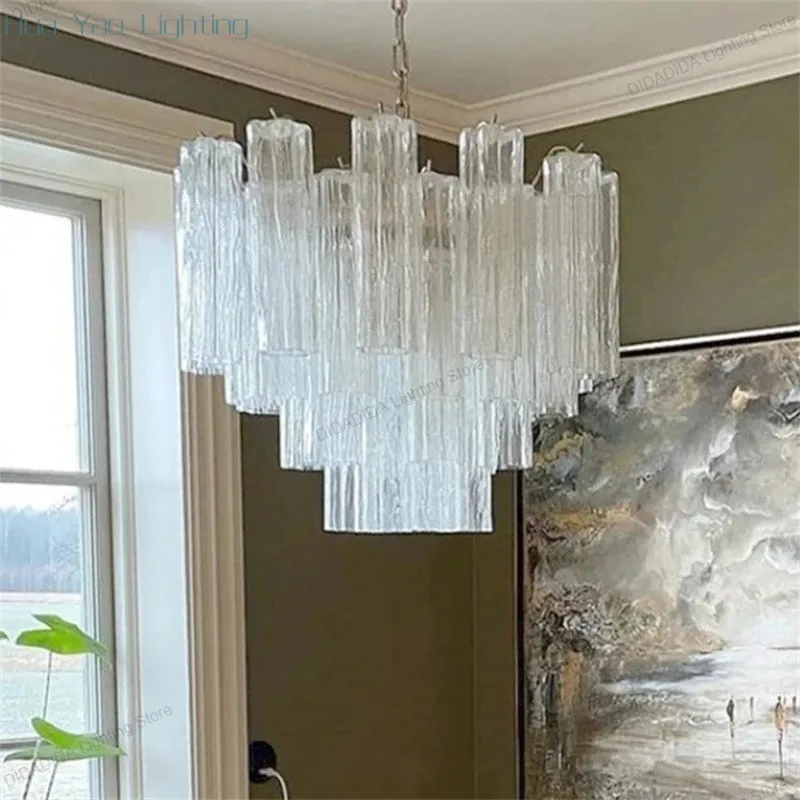 Star Contemporary Glass Dimmable Pendant Light