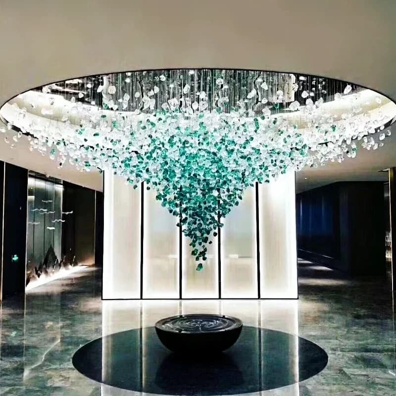 Modern Crystal Stone LED Chandelier
