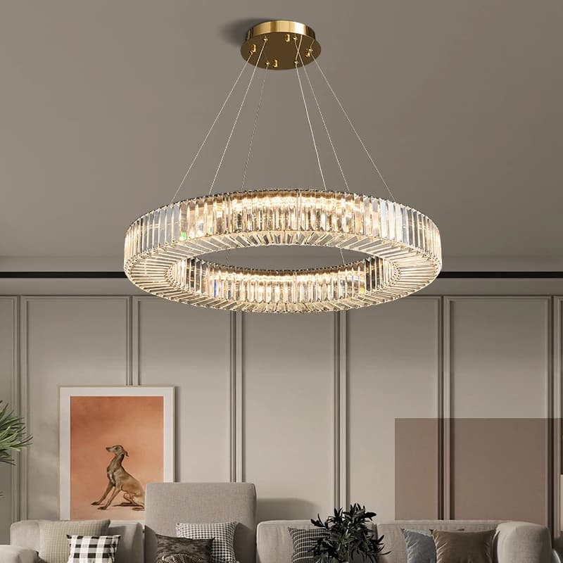 Rectangular Modern Crystal LED Chandelier