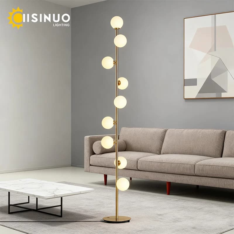 Glass Floor Lamp