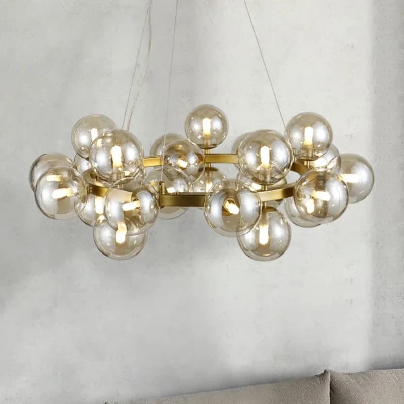 Modern Nordic Glass LED Pendant Light for Living Room