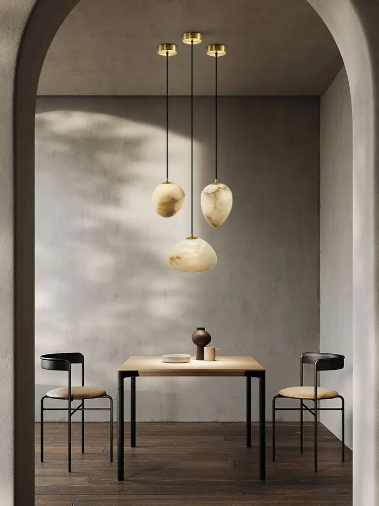 Marble Dimmable LED Chandelier for Dining Room
