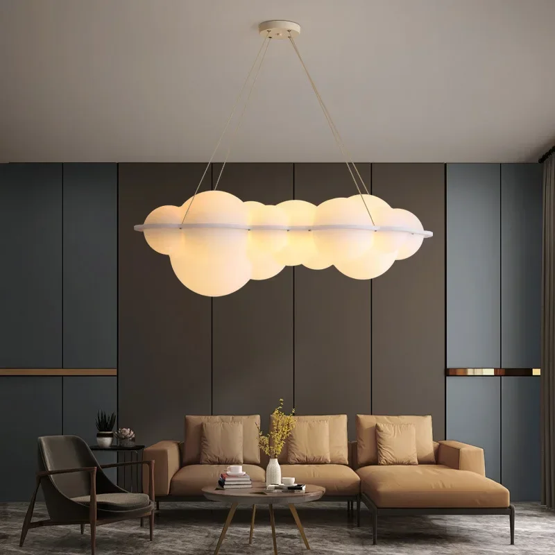 Modern Nordic Cream Pendant Light for Living Room