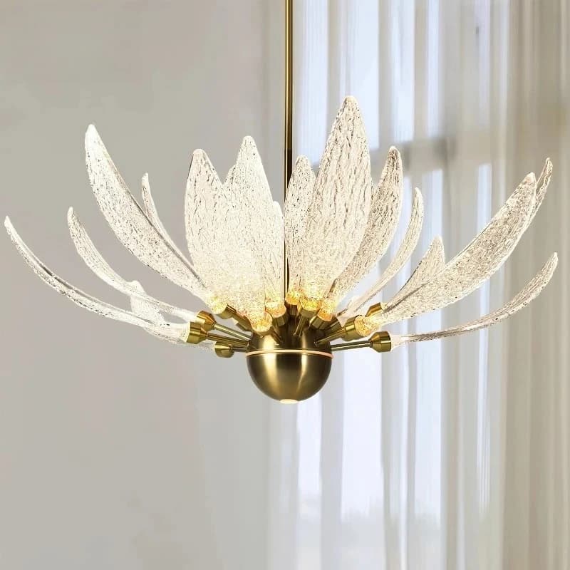 Acrylic Flower Pendant Light – Adjustable Dining Room Fixture