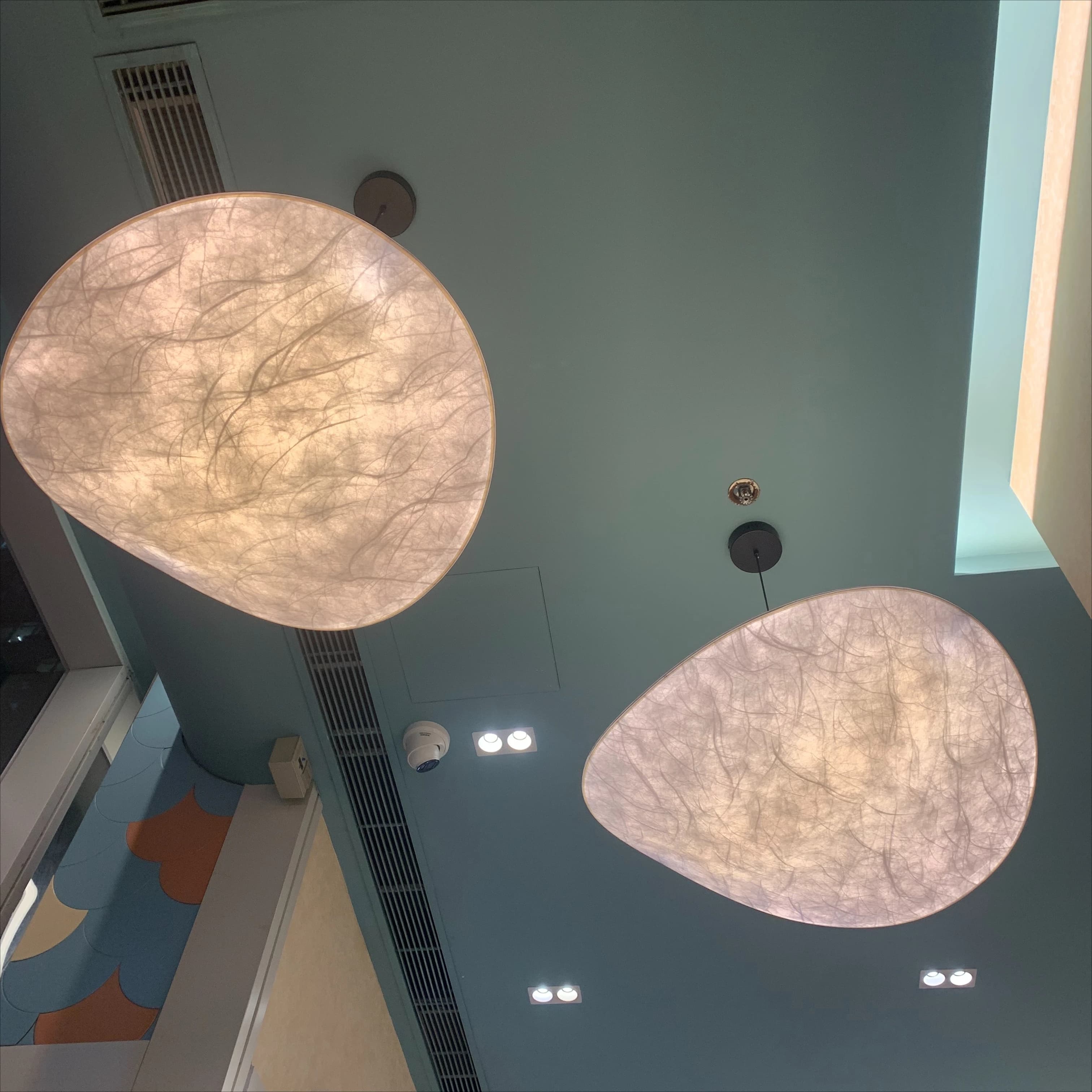 Nordic Silk LED Pendant Lamp – Living Room Suspension Chandelier